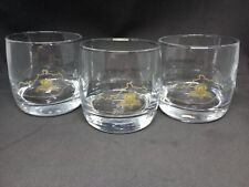 Set Of 3 Crown Royal Kentucky Etched Sipping Glasses picture