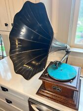 Original Antique Victor Type III (3) Antique Disc Phonograph Dated 1915 Working picture
