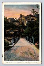KY-Kentucky, Balancing Rock On Laurel River, Antique Vintage c1924 Postcard picture