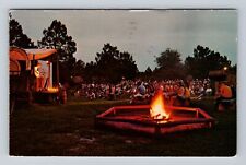 Orlando FL-Florida, Fort Wilderness Campfire, Antique, Vintage c1974 Postcard picture