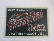 Laundry Room Sign FAIRIES STARCH ~ metal ~ THT Designs 112587 vintage style NEW picture