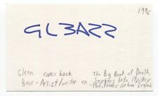 Glenn Barr Signed 3x5 Index Card Autographed Signature Comic Book Artist picture