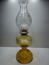 Seagram's Benchmark Oil Lamp Whiskey/Bourbon/Bar/Pub Depression Glass-18.5