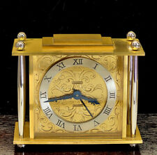 Ne Plus Ultra 60s Swiss Golay Fils & Stahl JUST Engraved Dore Bronze Alarm Clock picture