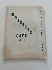 Vintage majestic café menu Blythe California With Cocktail Napkins MCM picture