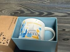 Disney Magic Kingdom Starbucks coffee Cup Mug 14oz You Are Here Collection NEW picture