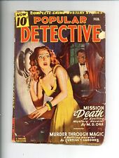 Popular Detective Pulp Feb 1946 Vol. 30 #2 GD picture