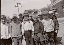 ATQ Film Negative c.1920s Boys Knickers Newsboy Hats Sewall Paint & Varnish Caps picture