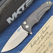 Medford Smooth Criminal Tumbled S35VN Drop Point Blade Black Aluminum picture