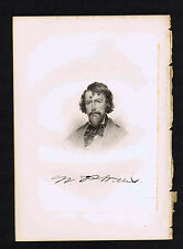 Nathaniel Parker Willis Author-Poet -1855 Steel Engraved Print picture