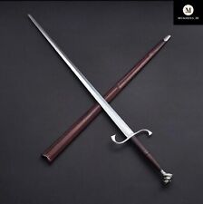 Custom Hand Made Premium J2 Steel Battle Ready  Medieval Sword With Scabbard. picture