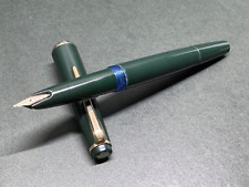 MONTBLANC No.32 Green-Moss Vintage Piston-Filler Fountain Pen 14C 585/F picture