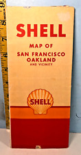 1946 Shell Gas & Oil State Road Map: SAN FRANCISCO, OAKLAND - H.M. Gousha Litho picture