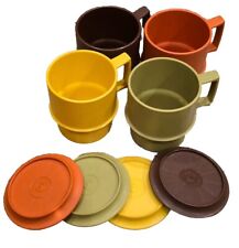 Vintage Tupperware Harvest Cup Mug Set - SET 4  picture