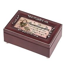 Granddaughter Joy Wood Jewelry Music Box Plays You are my Sunshine picture