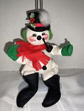 VTG Annalee Mobilitee Dolls Frosty The Snowman Pipe Christmas Doll Figure READ picture