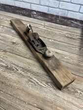 EARLY STANLEY RULE & LEVEL #34 WOOD PRE LATERAL TRANSITIONAL JOINTER PLANE AS-IS picture