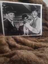 Frank Sinatra, Tony Curtis And Sammy Davis Jr. B/W Glossy Photo picture