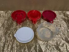 New Beautiful Tupperware All In One Mate: Egg Separator, Juicer, Zester Red Tone picture