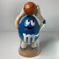 M&M's Vintage 90’s Collectible Blue Basketball Player Pull Lever Candy Dispenser picture