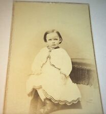 Antique Victorian American Fashion Cute Little Child, St. Louis, MO CDV Photo picture