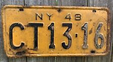 1948 New York License Plate #CT1316 picture