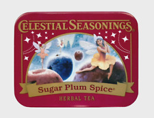 CELESTIAL SEASONINGS Miniature Tea Tin--Sugar Plum Spice picture