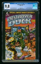 DESTROYER DUCK #1 (1982) CGC 9.8 1st APPEARANCE ECLIPSE WHITE PAGES picture