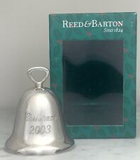 Reed & Barton Annual Silverplate Christmas Bell 3 inch YOU PICK Year with BOX picture