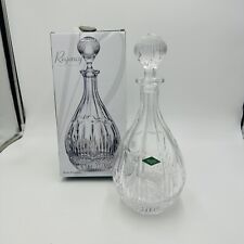 Shannon Crystal Wine Decanter Regency Bright Cut 14in H 46 oz Box picture