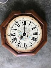 Vintage Key Wind New England Clock Farmington, Conn. USA. WALL CLOCK as parts picture