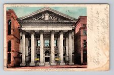 Pittsburgh PA-Pennsylvania Bank Front View Entrance Exterior Vintage Postcard picture