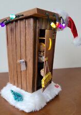 ANIMATED SANTA'S OUTHOUSE FARTING LIGHTS UP CHRISTMAS 2009 picture