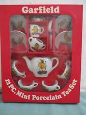 Enesco 1978 Garfield miniature porcelain 12 piece tea set new picture