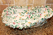 Longaberger WHITE VINE Fabric Liner for the BREAD Basket picture