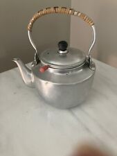 Vintage Aluminum Teapot With Strainer Infuser  picture
