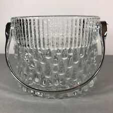 Mid-Century Glass and Chrome Ice Bucket Made Exclusively for Teleflora in France picture