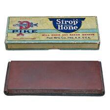 Pike Strop Hone With Original Box Antique Shaving picture
