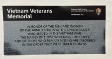 Vietnam Veterans Memorial National Park Unigrid Brochure Map Washington DC picture