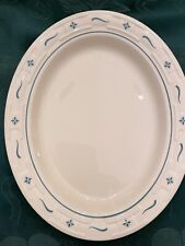 Longaberger Heritage Green Oval Serving Bowl picture