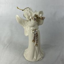 Angel Bell Porcelain Christmas  Ornament Playing Trumpet picture