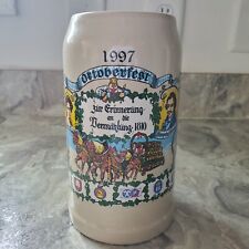 Oktoberfest 1997 1Ltr Beer Stein King Ludwig & Princess Therese Munich Stoneware picture