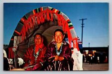 Navajo Women In Gallup New Mexico Vintage Unposted Postcard picture