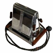Vtg 1930s Handyhot Model#589 Chrome 'Flip Down' Toaster Made In USA, Works Great picture