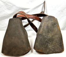 Vintage Pair of Wooden Stirrup w/Hooded Leather Tapadero Stirrups + Straps picture