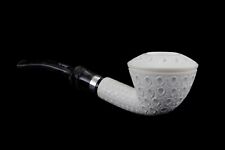 Lattice Calabash  Pipe By Tekin-new-block Meerschaum Handmade With Case#1146 picture