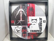 Star Wars Force Awakens Kylo Ren Storm Trooper Analog Wood Wall Clock 13.5 Inch picture