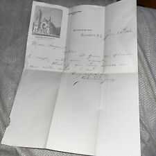 1886 Letter from Son Of Baptist Chaplain to General Stonewall Jackson’s Army picture