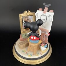 Vintage Disney Self Portrait Mickey Mouse and Walt Disney Figurine-Open Box-NEW picture