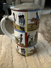 Beautiful West Germany Stein A Real Show Stopper With Pewter Lid picture